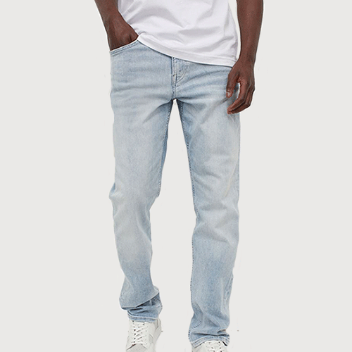 Quần jean vải denim co giãn kiểu cơ bản mã DJ32