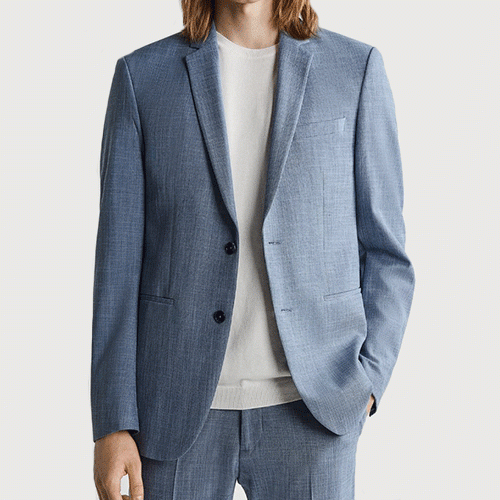 Áo vest Blazer vải dệt thiết kế thoải mái mã AV12