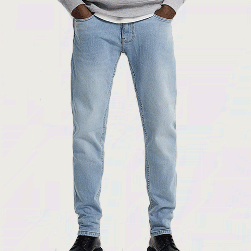 Quần jean dáng Slim Fit ống bó kiểu cơ bản mã DJ07