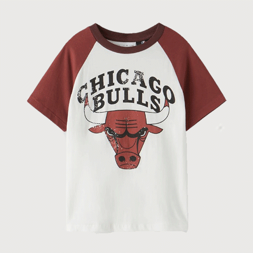 Áo thun in hoạ tiết Chicago Bull cộc tay mã AT17